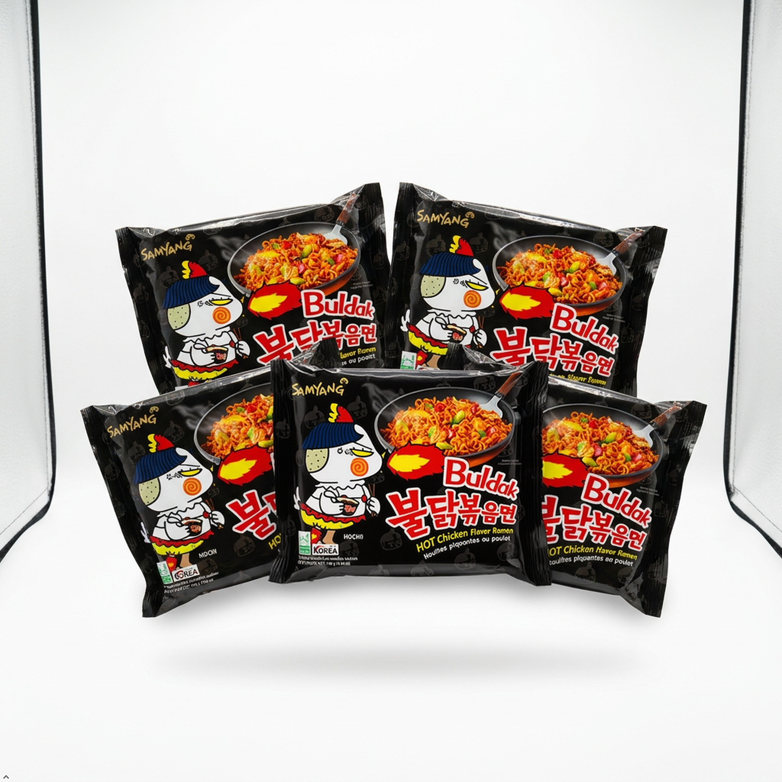 Samyang Ramen/ Spicy Chicken Roasted Noodles, 4.93 oz (Pack of 5) Samyang